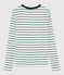 Women's Iconic Round Neck T-Shirt MARSHMALLOW white/VALLEE green