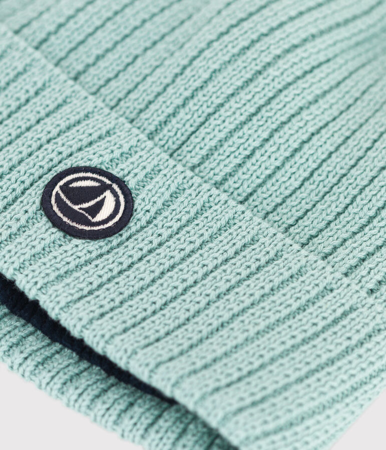 Unisex Fleece-Lined Knitted Hat green