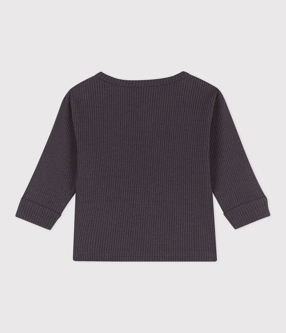 Babies' Long-Sleeved Ribbed T-Shirt DUMBO grey
