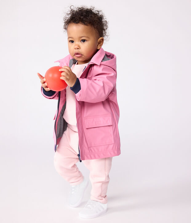 Babies' iconic plain raincoat pink
