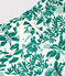 Boys' Printed Recycled Swimming Trunks MARSHMALLOW white/GAZON green