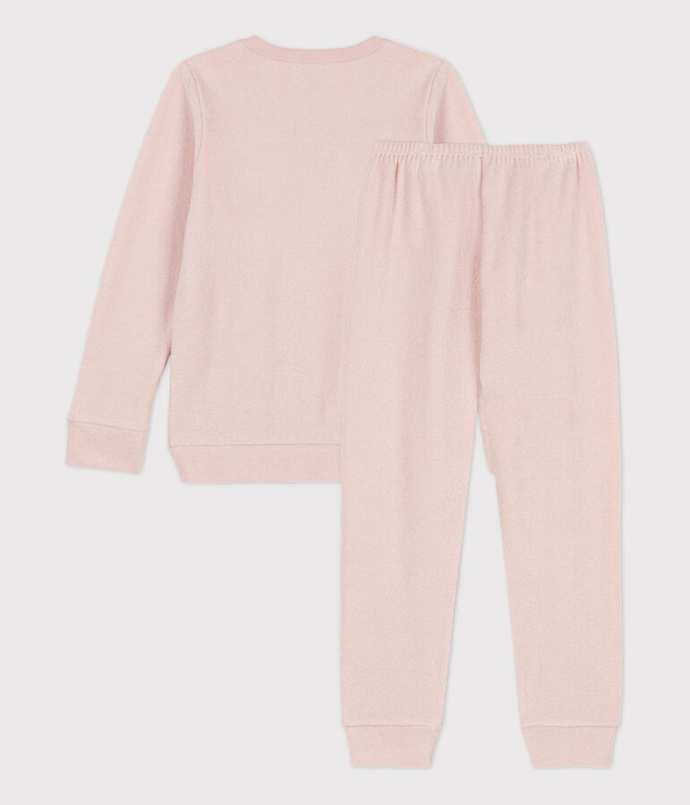 Children's Unisex Brushed Terry Pyjamas pink