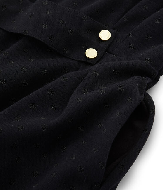 Women's Slim-Fit Long-Sleeved Dress NOIR black/LUREX NOIR black
