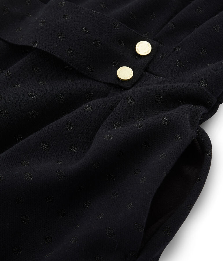 Women's Slim-Fit Long-Sleeved Dress black/black