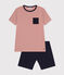 Junior Short Cotton Pyjamas SMOKING blue/MULTICO white
