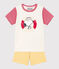 Children's Unisex Petit Bateau X Snoopy Cotton Playsuit MARSHMALLOW white/MULTICO white