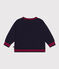 Babies' Thick Jersey Baseball Jacket SMOKING blue