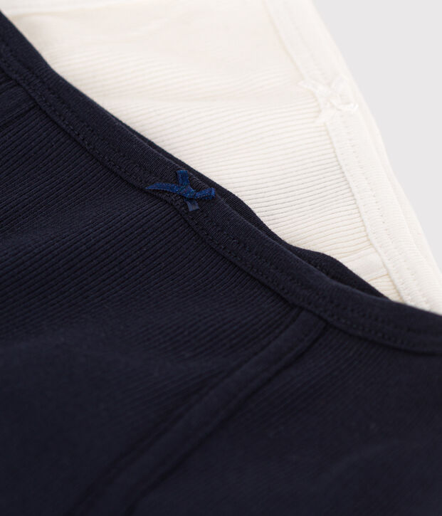 Women's High-Waisted Cotton and Elastane Briefs - 2-Pack multicolor