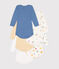 Babies' long-sleeved space-print cotton bodysuits - 5-pack variante 1