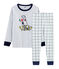 Boys' Tube Knit and Rib Knit Pyjamas MARSHMALLOW white/MULTICO white
