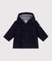 Babies' pea coat in plain woollen broadcloth SMOKING