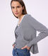 Women's stripy cotton cardigan