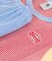 Boys' Blue Red and Yellow Pinstriped Short Cotton Pyjamas PEPS red/MULTICO white