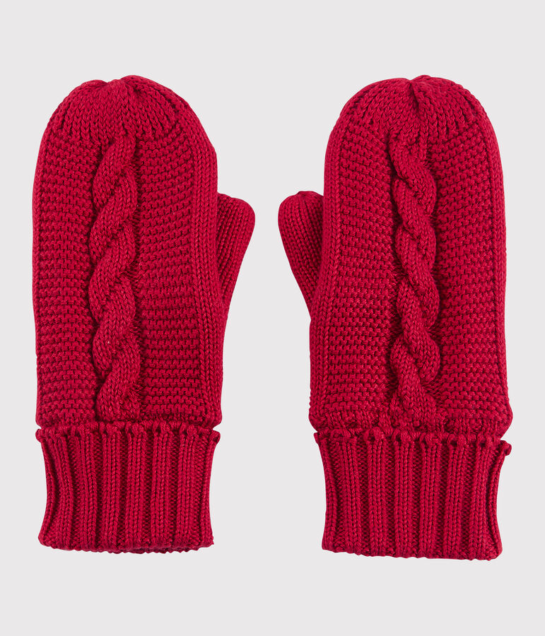 Unisex Children's Mittens red