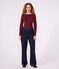 Women's sailor collared cotton T-shirt with long sleeves TRUFFE