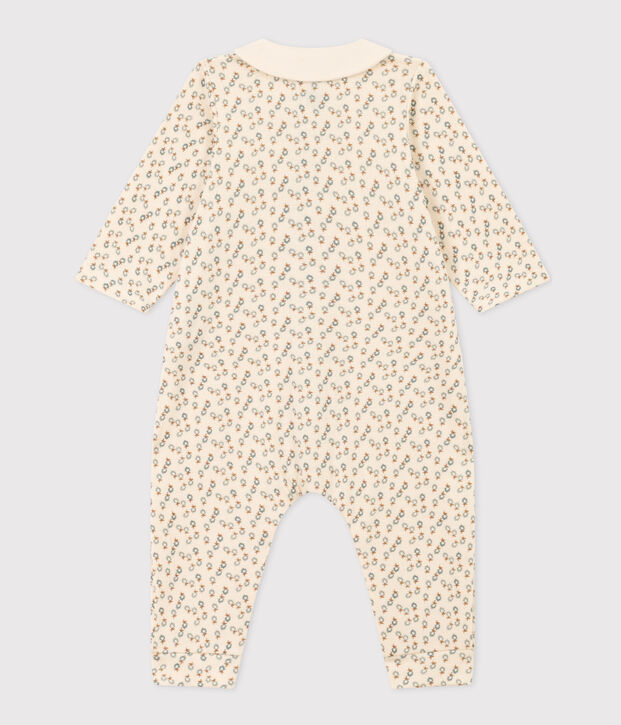 Babies' Floral Jumpsuit Ecru/multicolor
