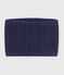 Children's plain fleece-lined knitted snood SMOKING