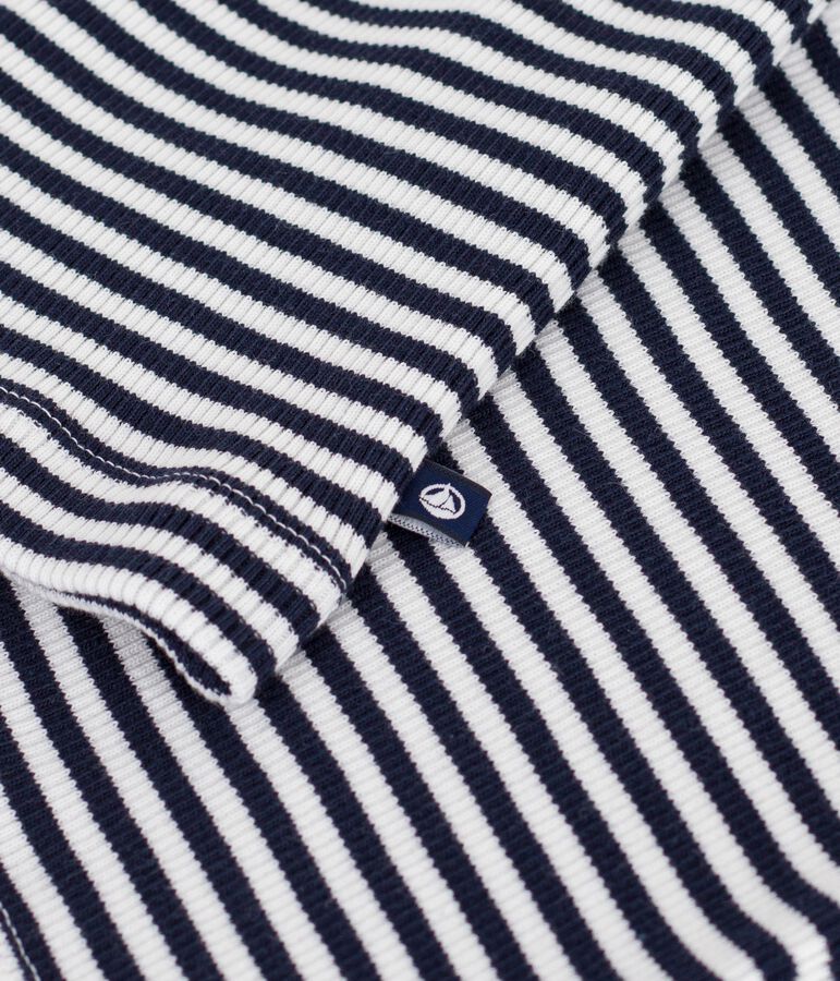 Women's striped cotton tank top blue/white