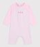 Babies' UV-protection swimming onesie pink/white