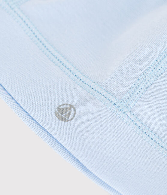 Babies' plain cotton hat TOUDOU blue