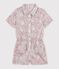 Children's short cotton jumpsuit blue/multicolor