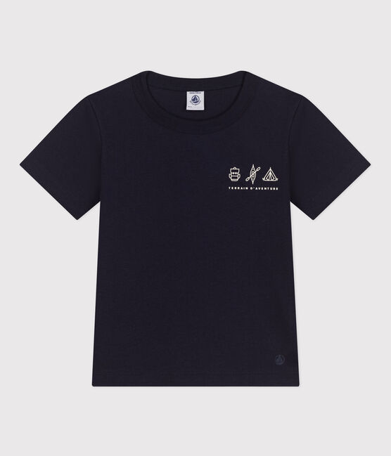 Boys' Lightweight Jersey T-shirt SMOKING blue