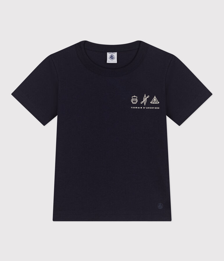 Boys' Lightweight Jersey T-shirt SMOKING blue