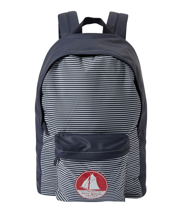 Boy's waterproof backpack blue/white