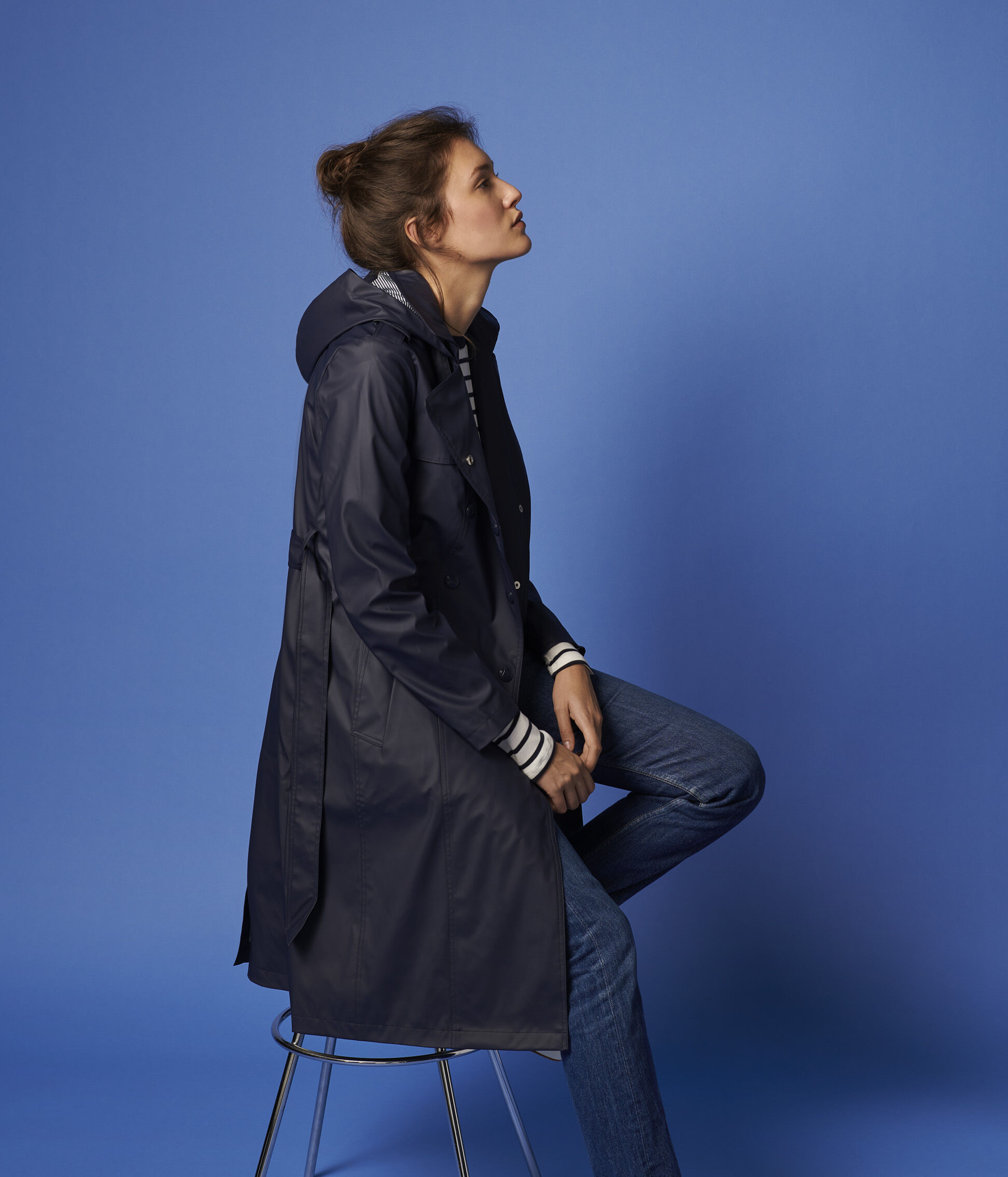 Women's Hooded Trench coat SMOKING 