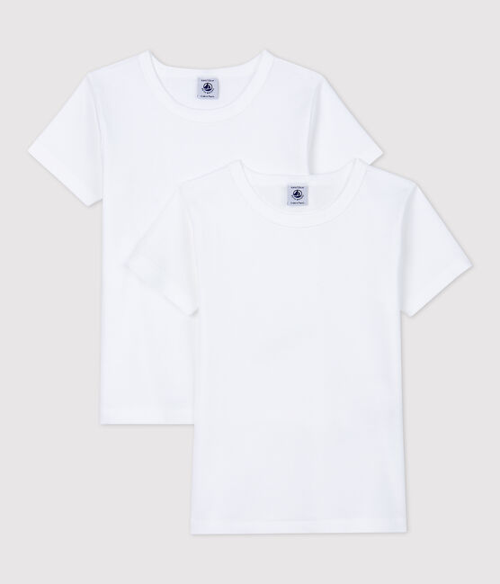 Boys' White Short-sleeved T-Shirts - 2-Pack variante 1