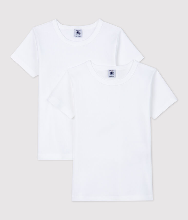 Boys' White Short-sleeved T-Shirts - 2-Pack variante 1