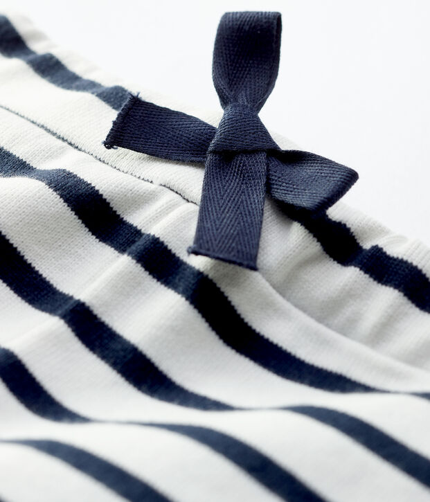 Babies' Thick Organic Jersey Shorts white/blue