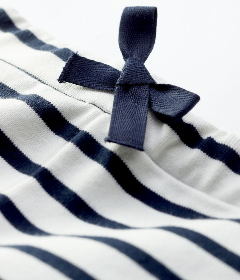 Babies' Thick Organic Jersey Shorts white/blue