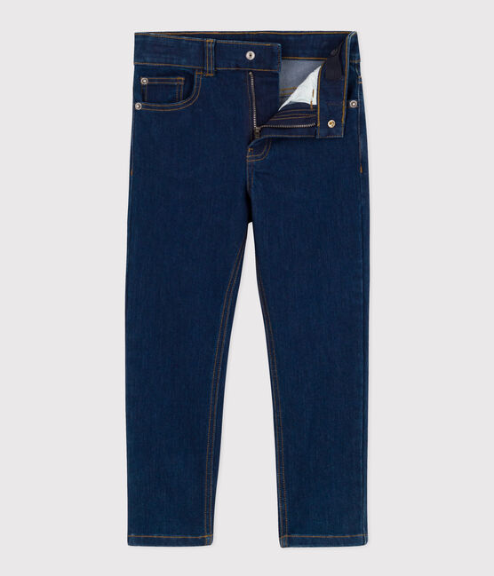 Boys' straight fit denim trousers DENIM BRUT blue