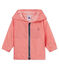 Unisex stripy windbreaker for babies GROSEILLER pink/MARSHMALLOW white