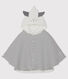 Babies' Stripy Organic Cotton Hooded Cape