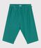 Babies' plain cotton trousers green