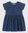 Babies' Organic Light Denim Dress blue
