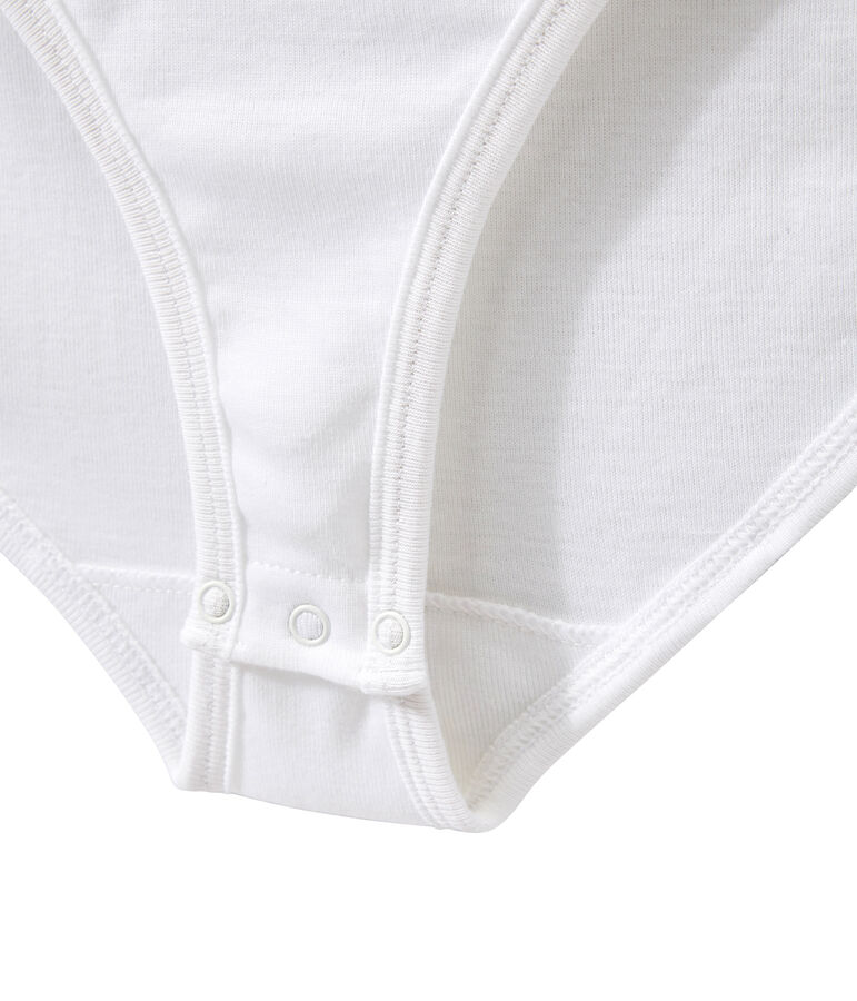 Women's striped te-shirt ECUME white