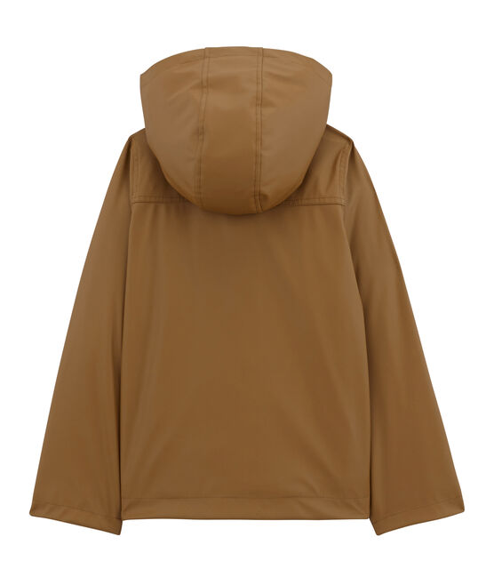Iconic girl's warm raincoat BRINDILLE brown