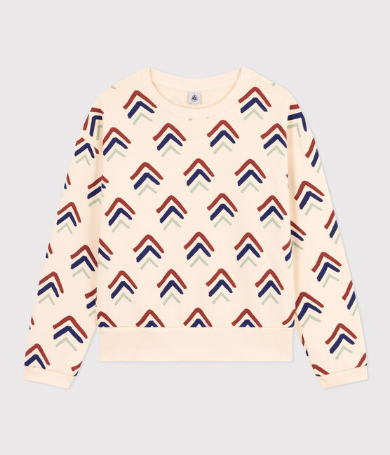 Women's Fleece Sweatshirt AVALANCHE white/MULTICO