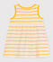 Babies' Sleeveless Striped Rib-Knit Dress AVALANCHE yellow/DAISY white