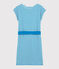 Women's Striped Linen Dress MYKONOS blue/MARSHMALLOW white
