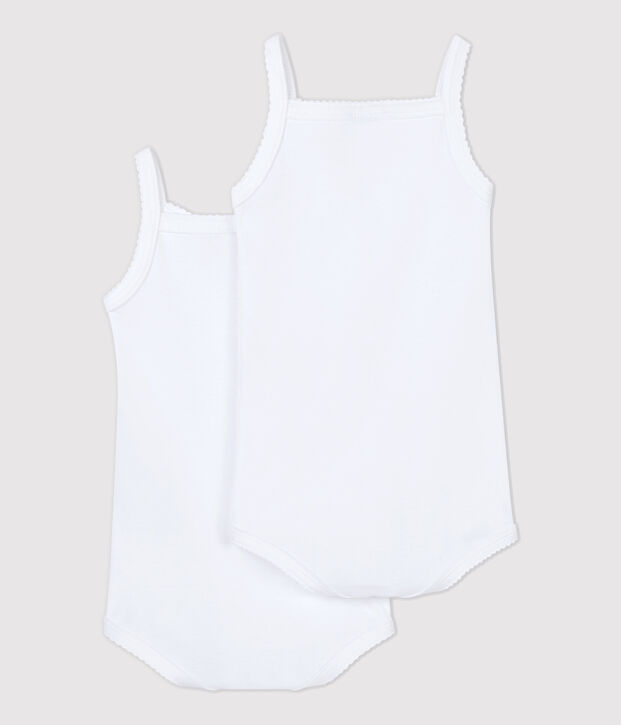 Baby Girls' Strappy Bodysuits - 2-Pack multicolor