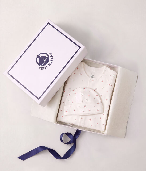 Newborn babies' printed cotton gift set multicolor