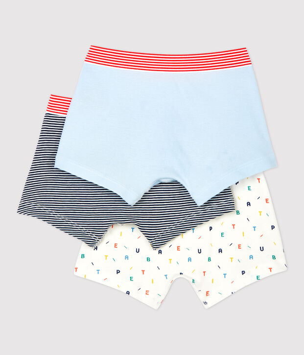 Boys' Organic Cotton Boxer Shorts - 3-Pack multicolor