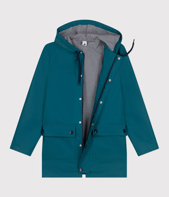 Iconic raincoat for men or women DRAGONFLY green