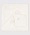 Babies' Organic Cotton Bath Cape MARSHMALLOW white/MULTICO white