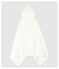 Babies' Organic Cotton Terry Bath Cape MARSHMALLOW white/GRIS grey