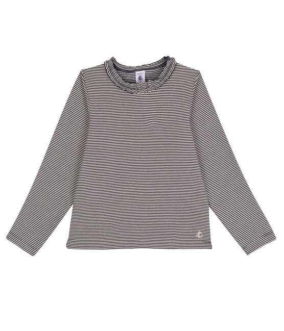 Long sleeved milleraies T-shirt SMOKING blue/MARSHMALLOW white